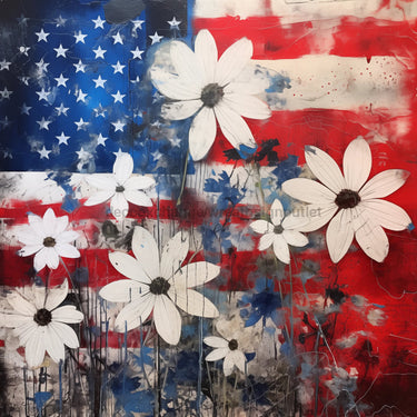 Patriotic Sign, USA Sign, DCO-13600, Sign For Wreath, 10x10